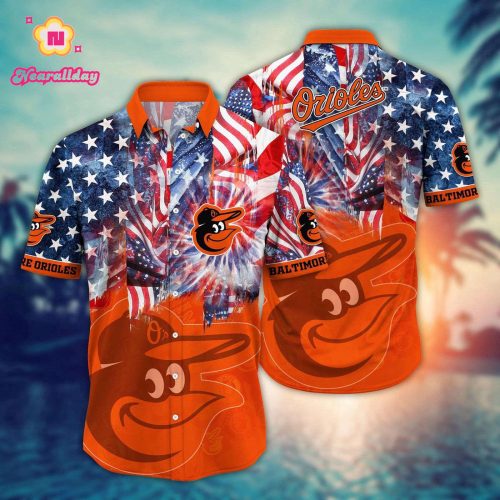 MLB Baltimore Orioles Hawaiian Shirt: Flower Game Day Aloha MLB Style - Perfect for Fans