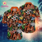 MLB Baltimore Orioles Hawaiian Shirt: Make a Style Statement with Flower Strike Design!