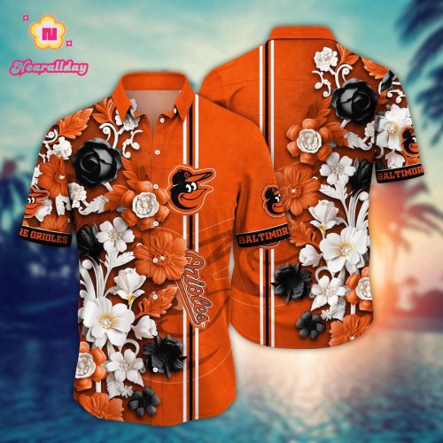 MLB Baltimore Orioles Hawaiian Shirt - Luau League Look for the Ultimate Sport Fan
