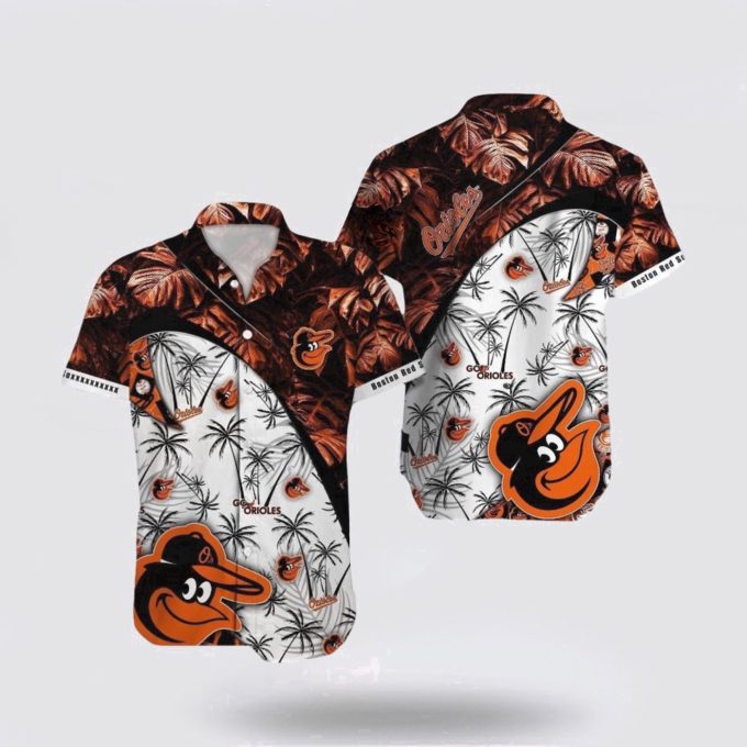 MLB Baltimore Orioles Hawaiian Shirt: Swaying Palms Fan Charm