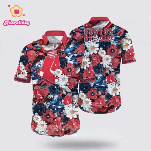 MLB Boston Red Sox Hawaiian Shirt: Chic Coastal Vibes for Summer Fans