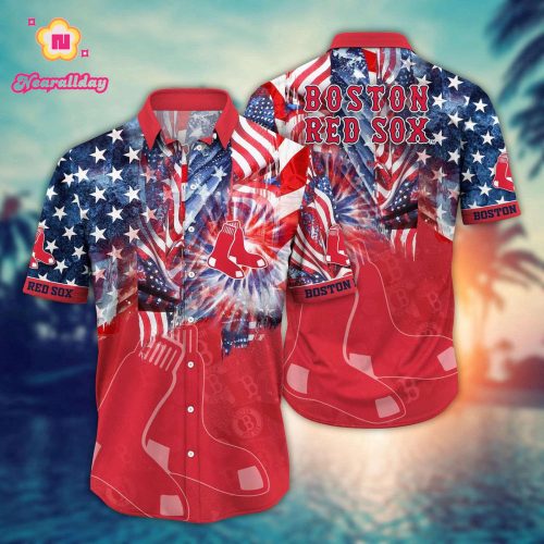 MLB Boston Red Sox Hawaiian Shirt - Game Day Aloha Style for Fans