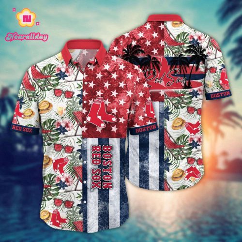 MLB Boston Red Sox Hawaiian Shirt - Home Run Threads for Fans