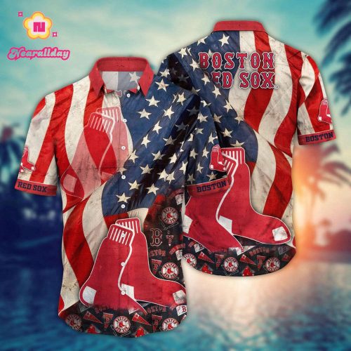 MLB Boston Red Sox Hawaiian Shirt – Floral Swing Fan Favorite