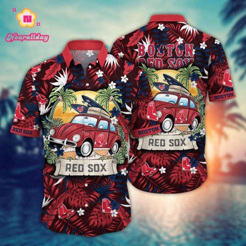 MLB Boston Red Sox Hawaiian Shirt: Summer Heatwave for Sports Fans