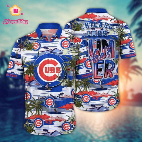 MLB Chicago Cubs Hawaiian Shirt – Flower Grand Slam for Fans with Hawaiian Flair