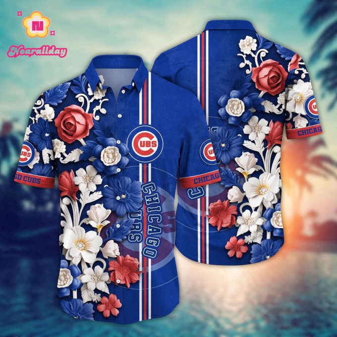 MLB Chicago Cubs Hawaiian Shirt – Luau League Look for Sport Fans