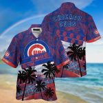 MLB Chicago Cubs Hawaiian Shirt with Palm Tree Pattern – Perfect for Fans!
