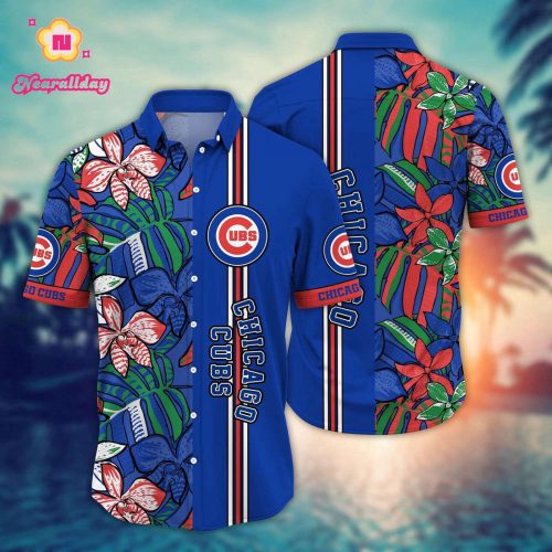 MLB Chicago Cubs Hawaiian Shirt: Summer Swirl Fan Gift