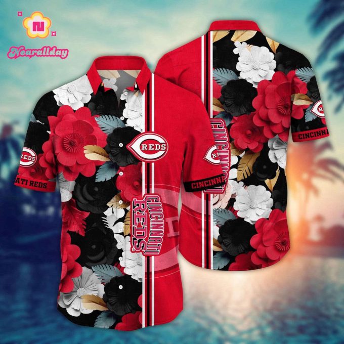 MLB Cincinnati Reds Hawaiian Shirt: Floral Fashion Frenzy for Sports Fans