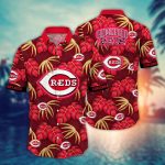 MLB Cincinnati Reds Hawaiian Shirt: Floral Symphony Gift For Fans