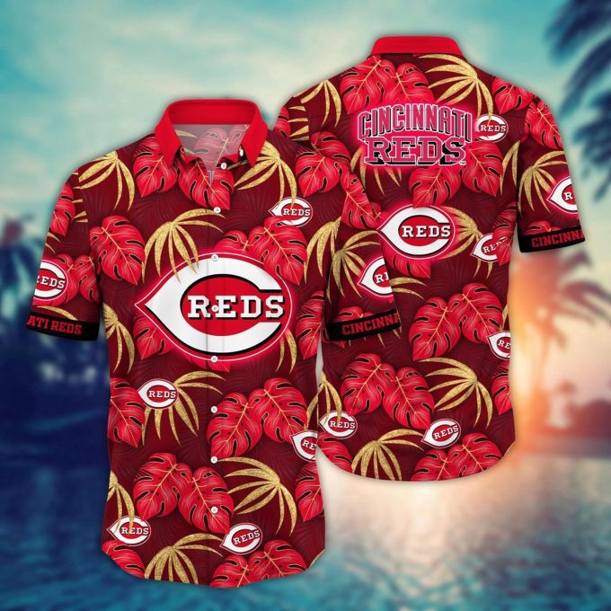 MLB Cincinnati Reds Hawaiian Shirt: Floral Symphony Gift For Fans