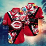 MLB Cincinnati Reds Hawaiian Shirt: Swing Into Sunset with Fans