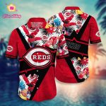 MLB Cincinnati Reds Hawaiian Shirt: Swing Into Sunset with Fans