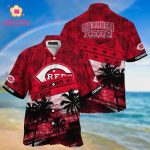 MLB Cincinnati Reds Hawaiian Shirt with Palm Tree Pattern – Perfect for Fans of Sports