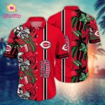 MLB Cincinnati Reds Hawaiian Shirt: Summer Swirl Fan Gift MLB Cincinnati Reds Hawaiian Shirt: Summer Swirl Fan Gift