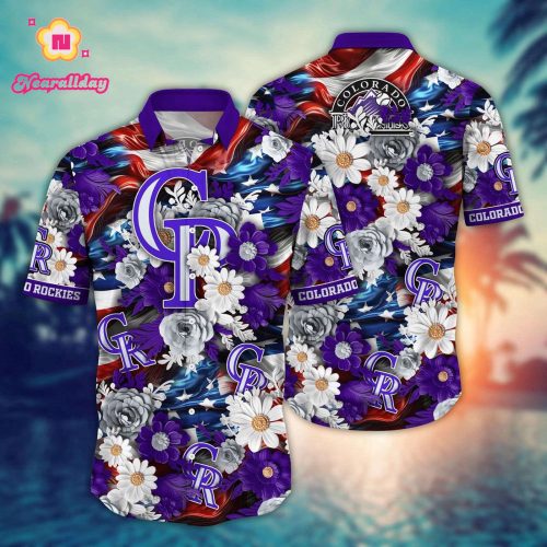 MLB Colorado Rockies Hawaii Shirt: Celebrate Independence Day in Style!
