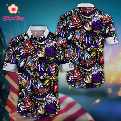 MLB Colorado Rockies Hawaii Shirt: Vibrant Aloha for Cool Fans
