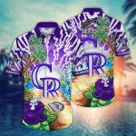 MLB Colorado Rockies Hawaiian Shirt: Diamond Dreamscape for Sports Fans!