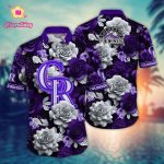 MLB Colorado Rockies Hawaiian Shirt Flower Aloha Style for Fans