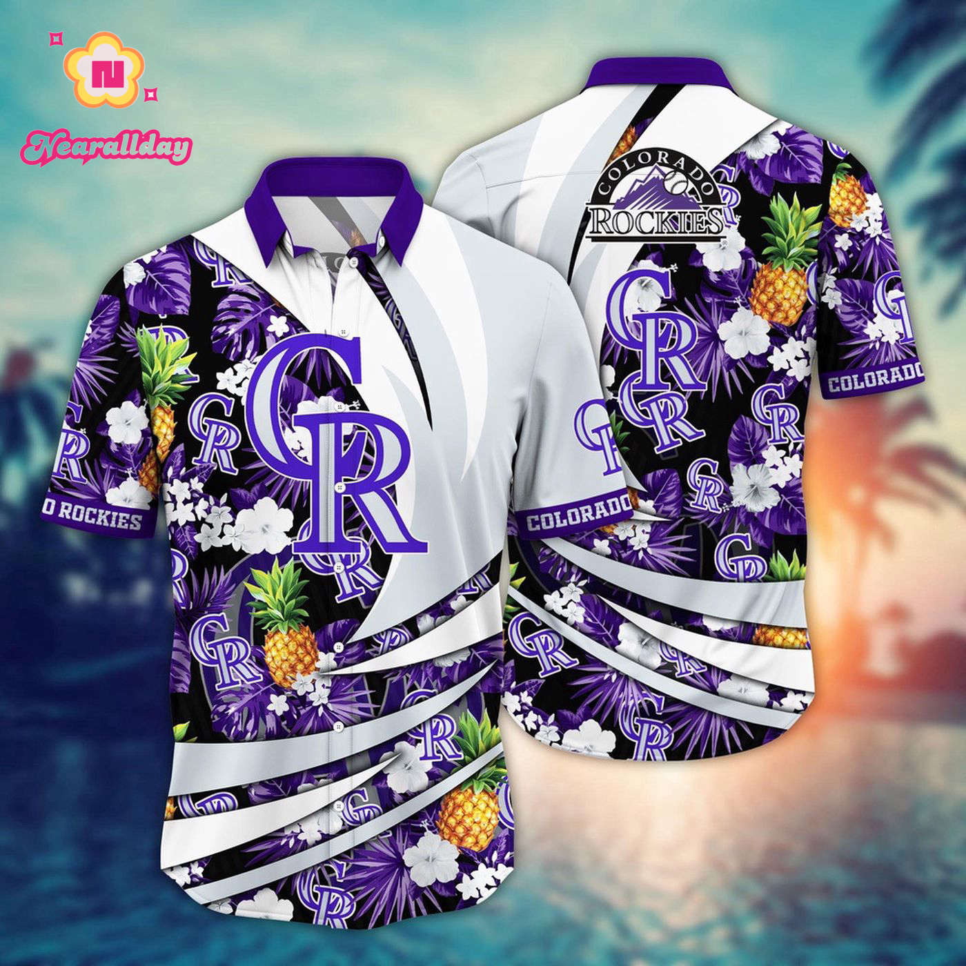 Colorado Rockies Hawaiian Shirt: Bloom in Glory for Fans – MLB Official Merchandise Colorado Rockies Hawaiian Shirt: Bloom in Glory for Fans – MLB Official Merchandise