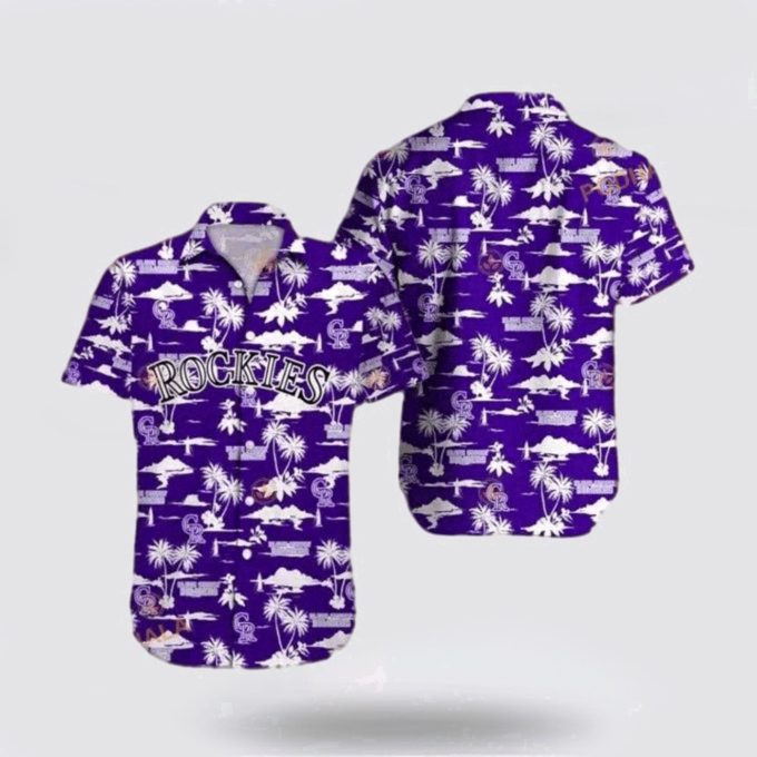 MLB Colorado Rockies Hawaiian Shirt: Surf in Style with Beach Outfits for Fans