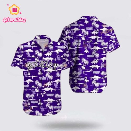 MLB Colorado Rockies Hawaiian Shirt: Surf in Style with Beach Outfits for Fans