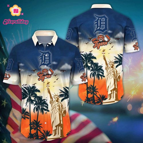 MLB Detroit Tigers Hawaiian Shirt: Sunrise to Sunset for Stylish Fans