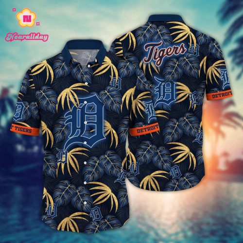 MLB Detroit Tigers Hawaiian Shirt: Floral Symphony Fan Gift