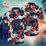 Detroit Tigers Hawaiian Shirt: Flower Floral Fusion Fashion For Fans