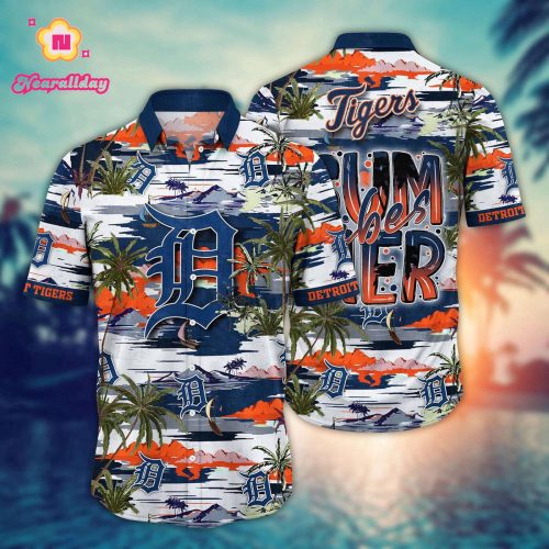 MLB Detroit Tigers Hawaiian Shirt: Grand Slam Fan Favorite with Hawaiian Flair