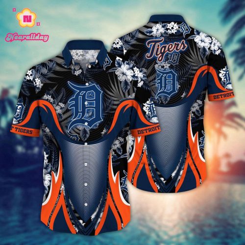 MLB Detroit Tigers Hawaiian Shirt: Grandstand Glamour for Fans