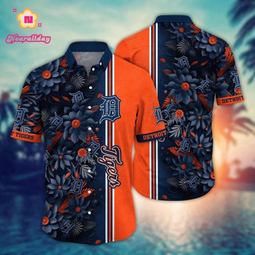 MLB Detroit Tigers Hawaiian Shirt: Steal The Bases Steal The Show! Perfect for Fans