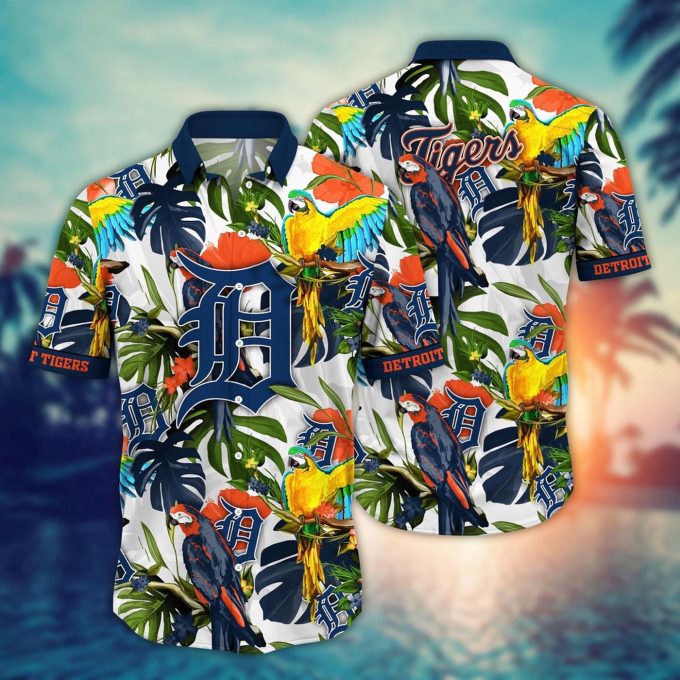 MLB Detroit Tigers Hawaiian Shirt – Victory In Bloom Gift for Fans