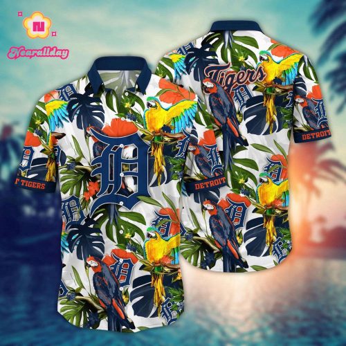 MLB Detroit Tigers Hawaiian Shirt - Victory In Bloom Gift for Fans