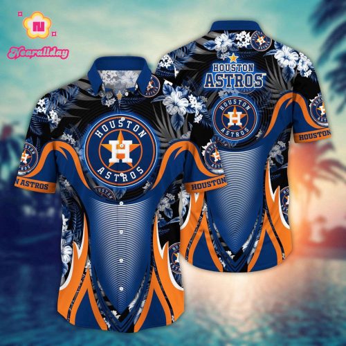 MLB Houston Astros Hawaiian Shirt - Grandstand Glamour for Fans
