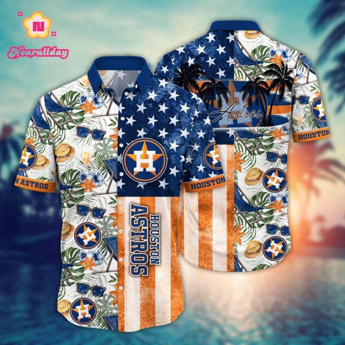 MLB Houston Astros Hawaiian Shirt – Flower Design for Fans Home Run Threads