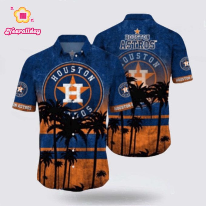 MLB Houston Astros Hawaiian Shirt: Surf in Style with Super Cool Fan Gear