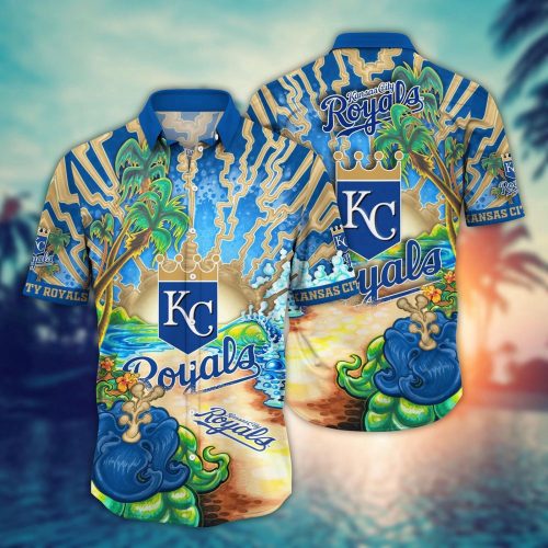 MLB Kansas City Royals Hawaiian Shirt: Diamond Dreamscape for Sports Fans