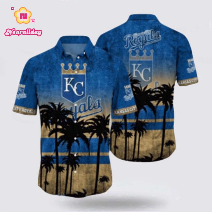 MLB Kansas City Royals Hawaiian Shirt: Dive Into Tropical Fan Style!