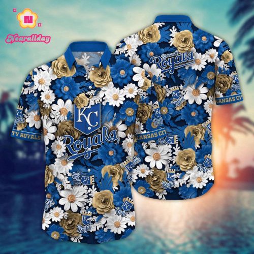 MLB Kansas City Royals Hawaiian Shirt: Floral Fusion Fashion for Fans