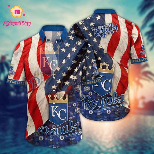 MLB Kansas City Royals Hawaiian Shirt - Floral Swing Fan Favorite!