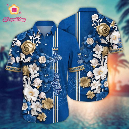 MLB Kansas City Royals Hawaiian Shirt: Luau League Fan Gear