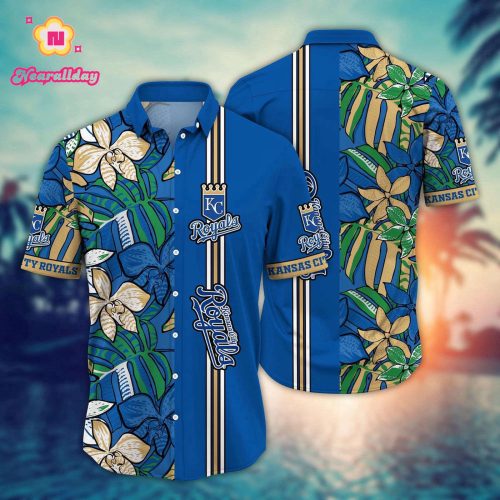 MLB Kansas City Royals Hawaiian Shirt - Summer Swirl Gift For Fans