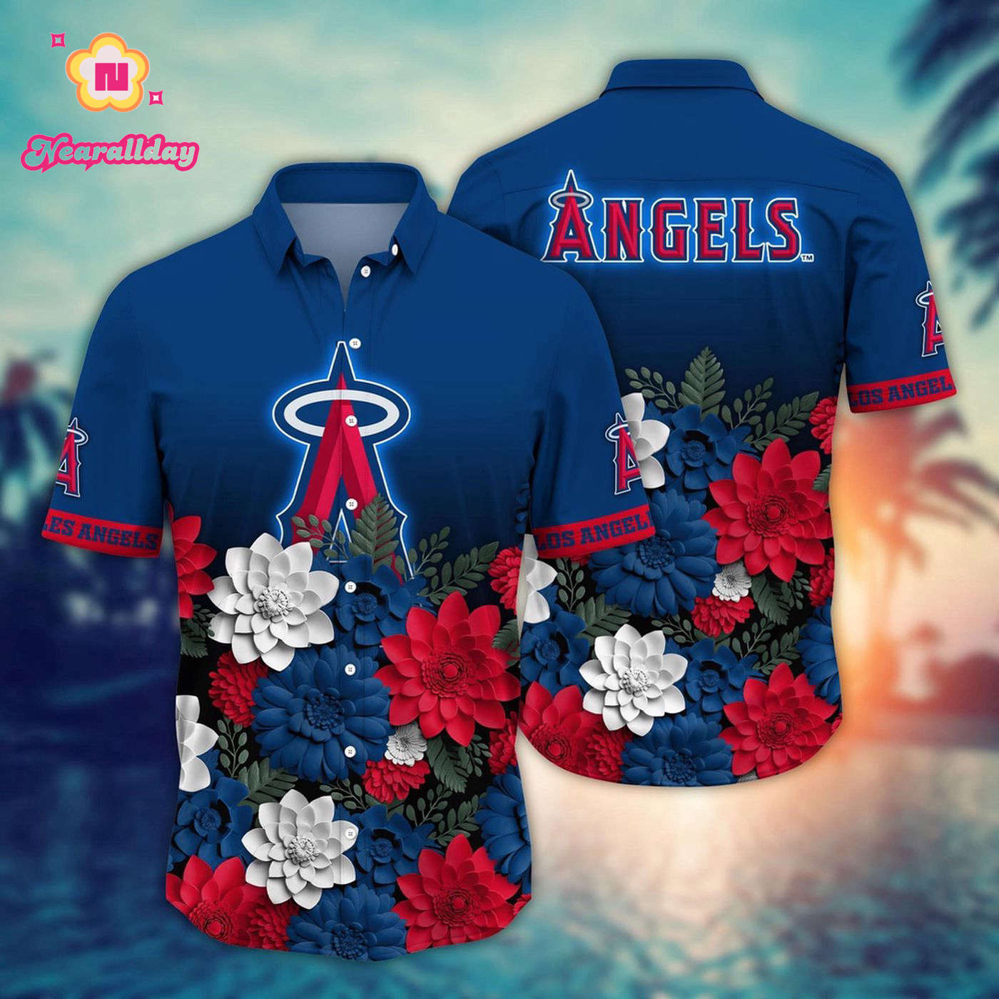 Los Angeles Angels Hawaiian Shirt: Hawaiian Heatwave for MLB Sport Fans Los Angeles Angels Hawaiian Shirt: Hawaiian Heatwave for MLB Sport Fans