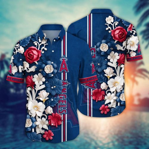 MLB Los Angeles Angels Hawaiian Shirt – Luau League Fan Gear for Sport Enthusiasts