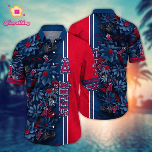 MLB Los Angeles Angels Hawaiian Shirt: Steal The Bases Steal The Show! Perfect for Fans