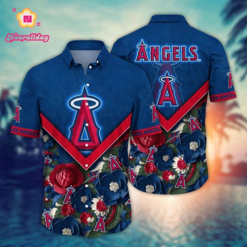 MLB Los Angeles Angels Hawaiian Shirt - Summer Swing for Sport Fans