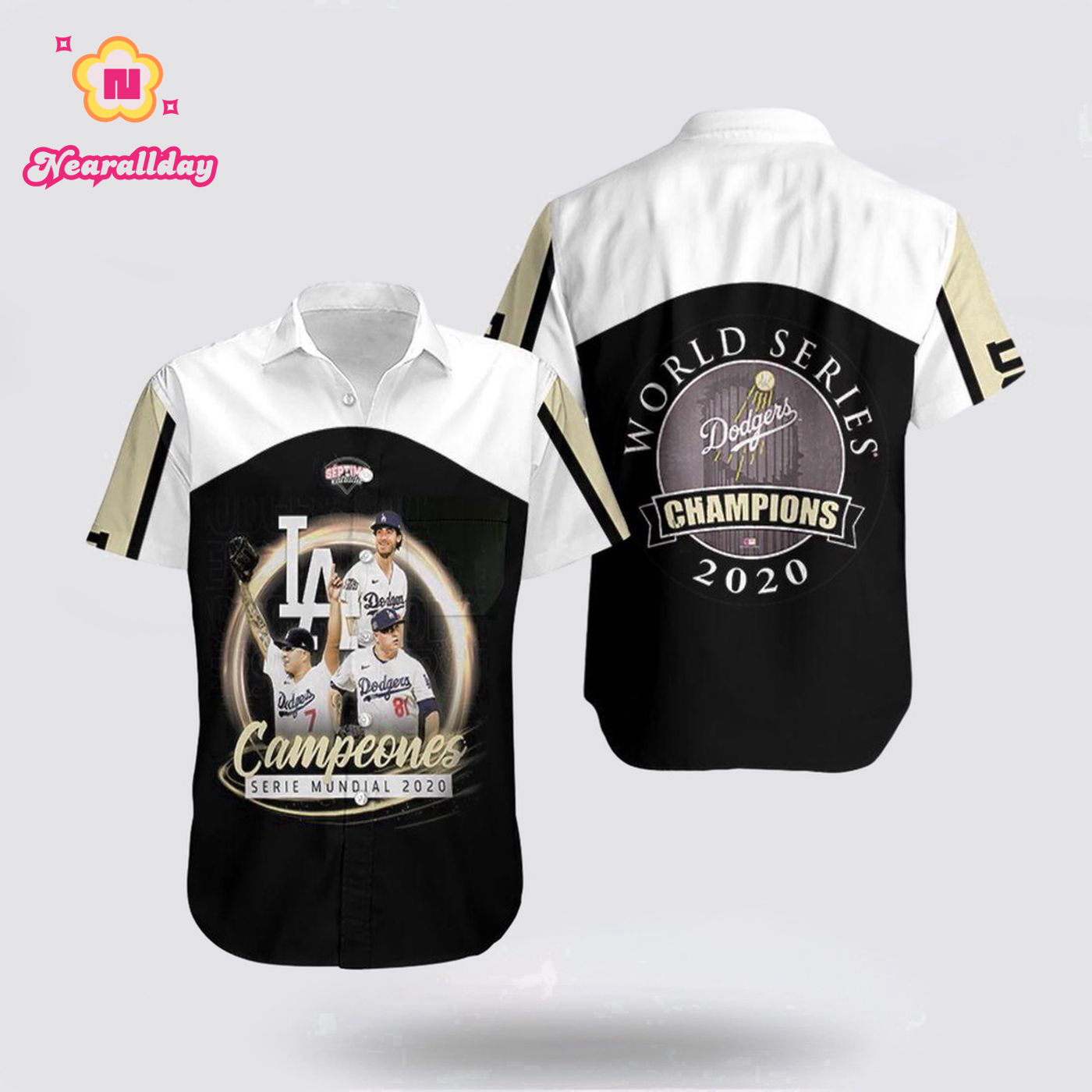 MLB Los Angeles Dodgers Campeones Hawaiian Shirt for Fan – Official MLB Gear MLB Los Angeles Dodgers Campeones Hawaiian Shirt for Fan – Official MLB Gear