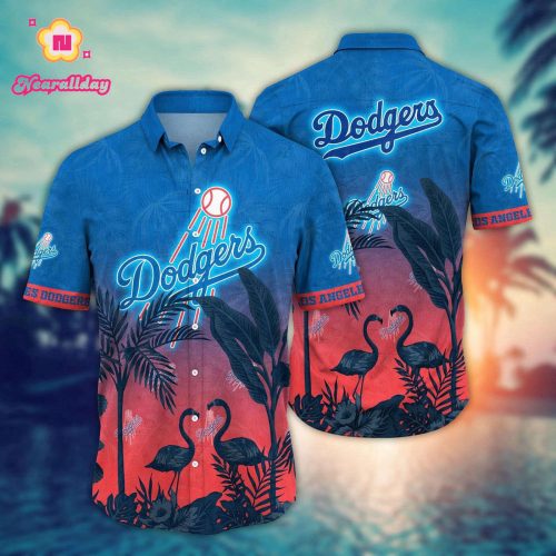 MLB Los Angeles Dodgers Hawaiian Shirt - Sunset Chase Gift For Fans